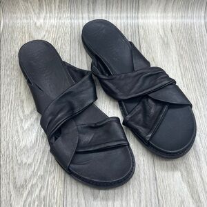 Maria Cornejo Black Leather  Sandals